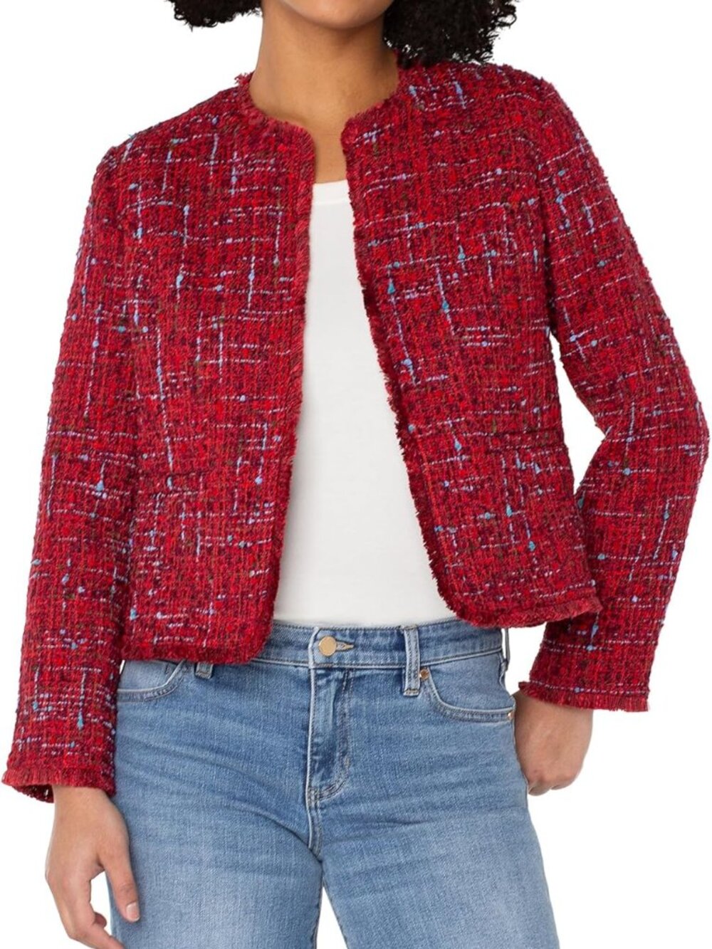 Liverpool Red Multi Boucle Jacket